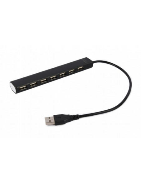 RY-UHB-U2P7-04,HUB extern GEMBIRD, porturi USB: USB 2.0 x 7, conectare prin USB, cablu 0,30 m, negru, "UHB-U2P7-04" - 8716309124