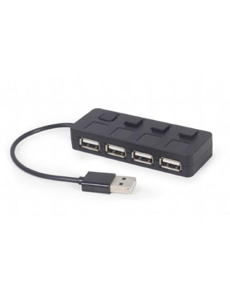 RY-UHB-U2P4-05,HUB extern GEMBIRD, porturi USB: USB 2.0 x 4, conectare prin USB, cu on/off, cablu 0.15 m, negru, "UHB-CM-U3P4-01 RY-UHB-U2P4-05,HUB extern GEMBIRD, porturi USB: USB 2.0 x 4, conectare prin USB, cu on/off, cablu 0.15 m, negru, "UHB-CM-U3P4-01