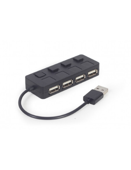 RY-UHB-U2P4-05,HUB extern GEMBIRD, porturi USB: USB 2.0 x 4, conectare prin USB, cu on/off, cablu 0.15 m, negru, "UHB-CM-U3P4-01 RY-UHB-U2P4-05,HUB extern GEMBIRD, porturi USB: USB 2.0 x 4, conectare prin USB, cu on/off, cablu 0.15 m, negru, "UHB-CM-U3P4-01