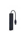 RY-UHB-CM-U3P4-01,HUB extern GEMBIRD, porturi USB: USB 3.1 x 4, conectare prin USB Type-C, cablu 0.15 m, negru, "UHB-CM-U3P4-01"