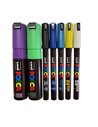 POS51-PC1MR,Set 7 Markere UNI POSCA PC-1MR, 0.7 mm, POS51