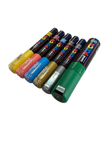POS55-PC1M,Set 6 Markere UNI POSCA PC-1M, 0.7-1 mm, POS55