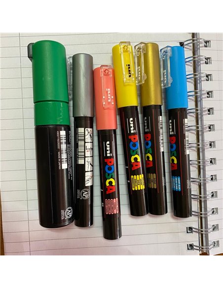 POS55-PC1M,Set 6 Markere UNI POSCA PC-1M, 0.7-1 mm, POS55