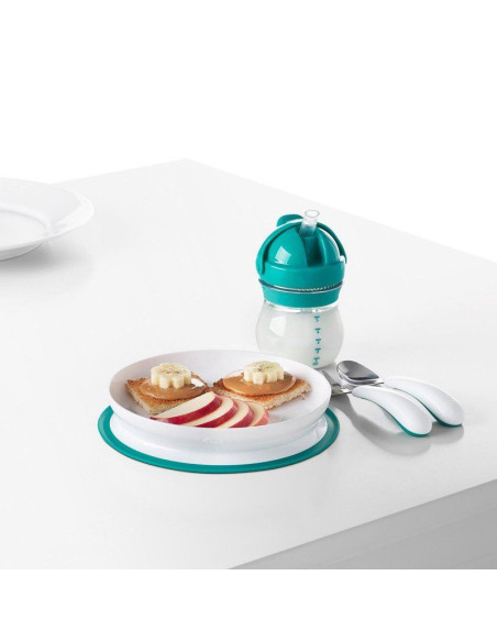 TN-61120900,Farfurie cu Fixare prin Suctiune Teal