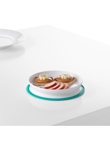 TN-61120900,Farfurie cu Fixare prin Suctiune Teal