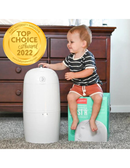 TN-9303,Cos Ermetic pentru Scutece Murdare Alb Nappy Twist'R Prince Lionheart