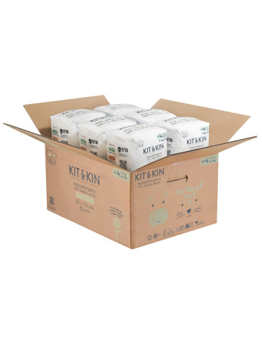 KKS4PANTSCASE,Scutece Hipoalergenice Eco Kit&Kin Pull Up Maxi, Marimea 4, 9-15 kg, 132 buc