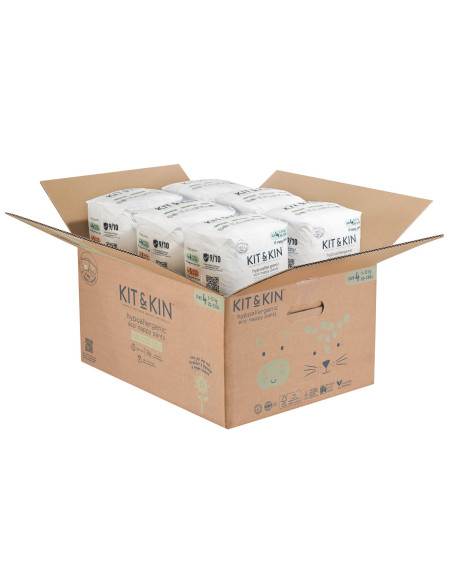 KKS4PANTSCASE,Scutece Hipoalergenice Eco Kit&Kin Pull Up Maxi, Marimea 4, 9-15 kg, 132 buc