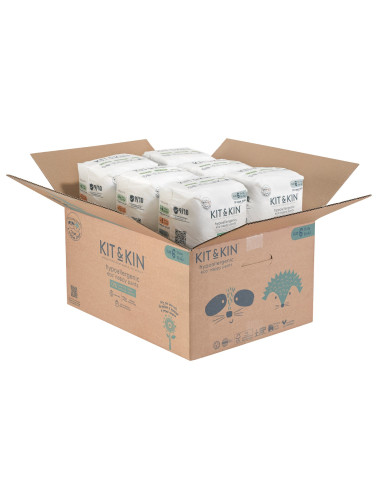 KKS6PANTSCASE,Scutece Hipoalergenice Eco Kit&Kin Pull Up XL6, Marimea 6, 15 kg+, 108 buc