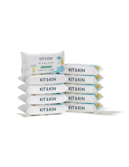 KKBABYWIPESCASE,Servetele Umede Biodegradabile Kit&Kin 600 buc