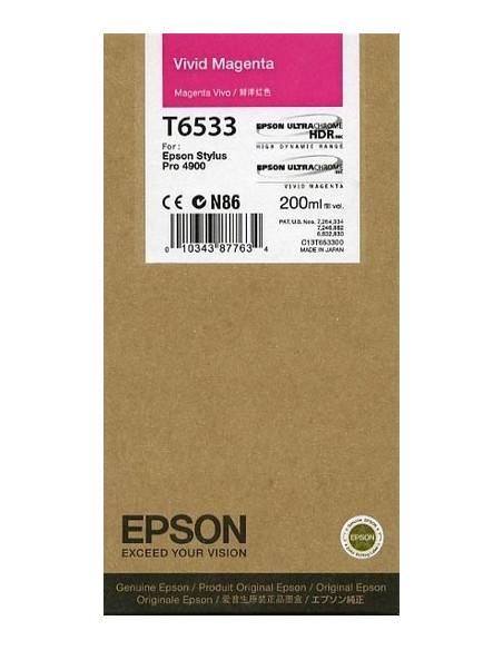 Cartus Cerneala Original Epson C13T653300, Magenta,C13T653300