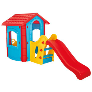 PL-06-432,Casuta cu tobogan pentru copii Pilsan Happy House blue