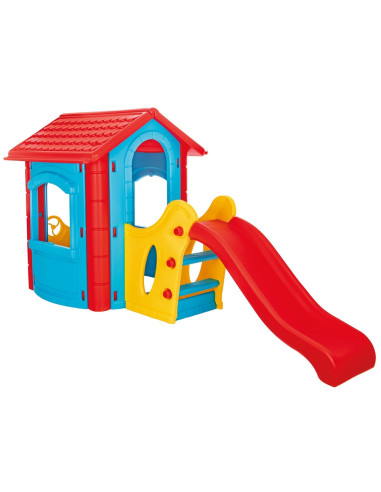 PL-06-432,Casuta cu tobogan pentru copii Pilsan Happy House blue