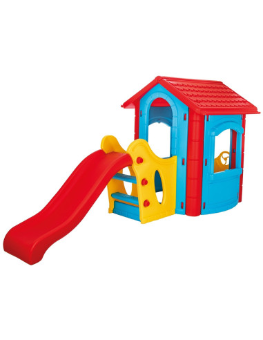 PL-06-432,Casuta cu tobogan pentru copii Pilsan Happy House blue
