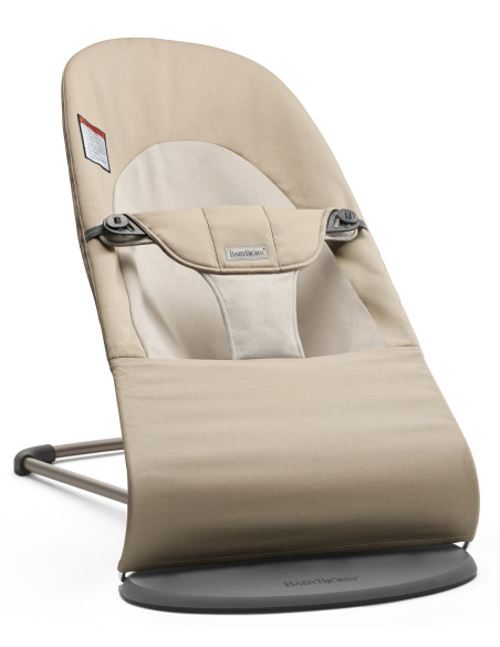 BS-005126A,BabyBjorn - Balansoar Balance Soft Khaki cu detalii Beige, Bumbac