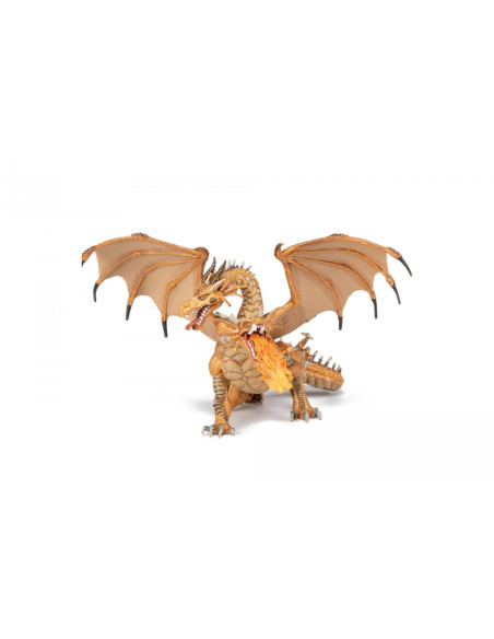 Papo38938,Papo Figurina Dragon Cu Doua Capete Auriu