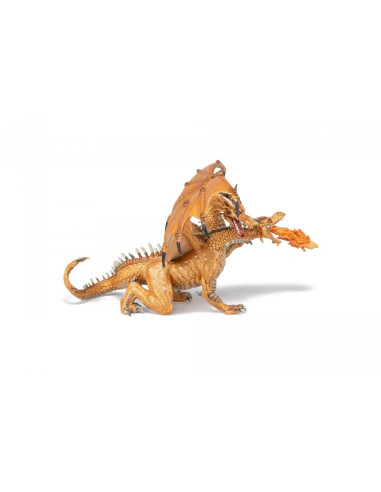 Papo38938,Papo Figurina Dragon Cu Doua Capete Auriu