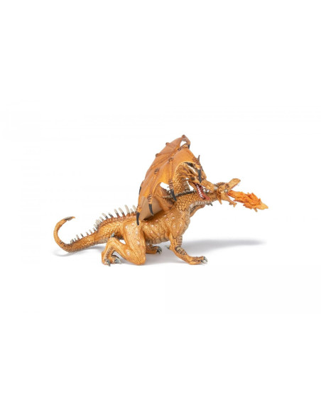 Papo38938,Papo Figurina Dragon Cu Doua Capete Auriu