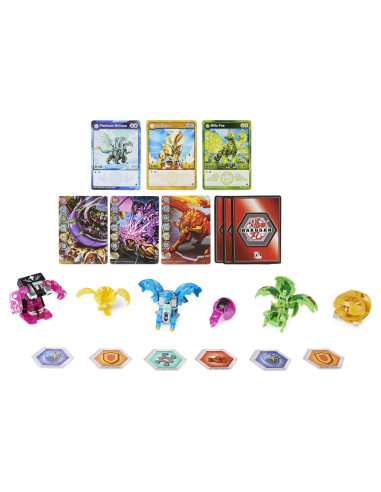 6062874_20134752,Bakugan S4 Pachet Starter 4 Piese Nillious, Titan King, Hydorous, Blitz Fox