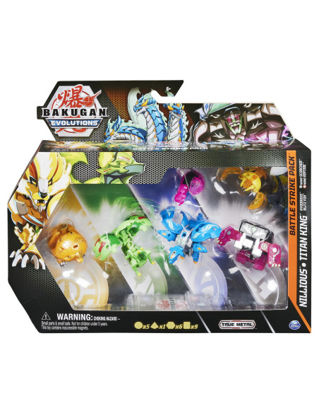 6062874_20134752,Bakugan S4 Pachet Starter 4 Piese Nillious, Titan King, Hydorous, Blitz Fox