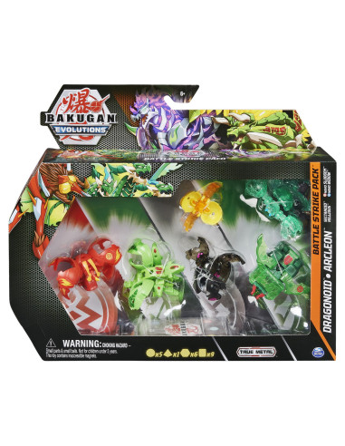 6062874_20134750,Bakugan S4 Pachet Starter 4 Piese Dragonoid, Arcleon, Sectanoid Si Nillious