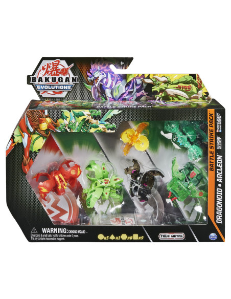 6062874_20134750,Bakugan S4 Pachet Starter 4 Piese Dragonoid, Arcleon, Sectanoid Si Nillious