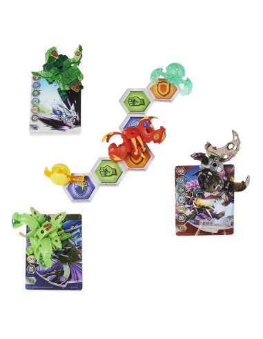 6062874_20134750,Bakugan S4 Pachet Starter 4 Piese Dragonoid, Arcleon, Sectanoid Si Nillious