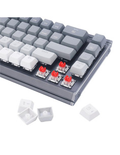 K641G-GW-RGB-PRO_RD,Tastatura gaming mecanica Bluetooth cu si fara fir Redragon Shaco PRO gri iluminare RGB 2