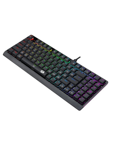 K603P-KBS,Tastatura gaming mecanica Bluetooth si cu fir Redragon DragonWarrior neagra iluminare RGB