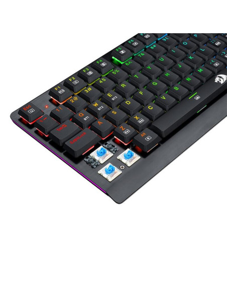 K603P-KBS,Tastatura gaming mecanica Bluetooth si cu fir Redragon DragonWarrior neagra iluminare RGB