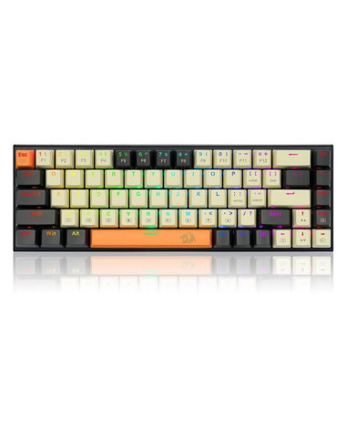 K633RGB-PRO_RD,Tastatura gaming mecanica Bluetooth cu si fara fir Redragon Ryze PRO neagra iluminare RGB