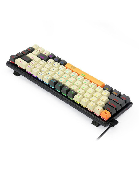 K633RGB-PRO_RD,Tastatura gaming mecanica Bluetooth cu si fara fir Redragon Ryze PRO neagra iluminare RGB