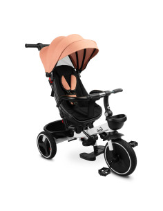 TOYZ-0357,Tricicleta cu maner parental si scaun reversibil Toyz DASH Roz