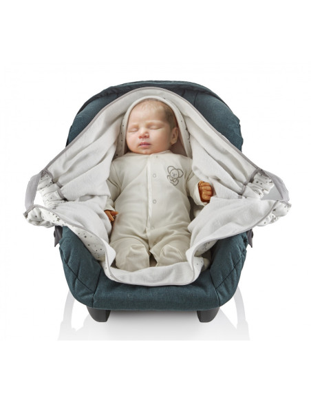 UP-bj_643,Paturica cu sistem multifunctional BabyJem Carrier Alb pentru transport bebelusi
