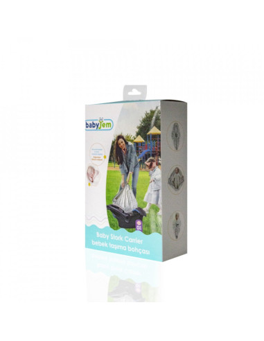 UP-bj_643,Paturica cu sistem multifunctional BabyJem Carrier Alb pentru transport bebelusi