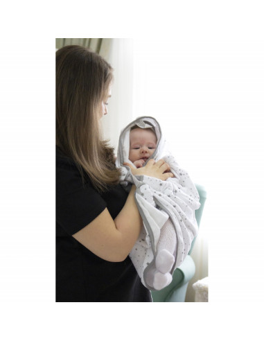 UP-bj_643,Paturica cu sistem multifunctional BabyJem Carrier Alb pentru transport bebelusi