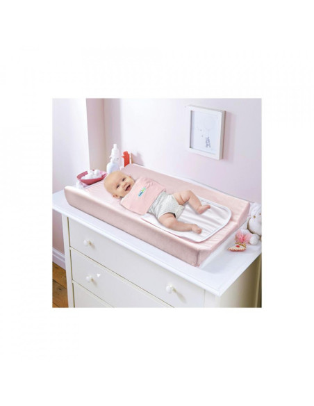 UP-bj_2193,Saltea de infasat cu husa detasabila si sistem anti-rasucire BabyJem (Culoare: Alb)