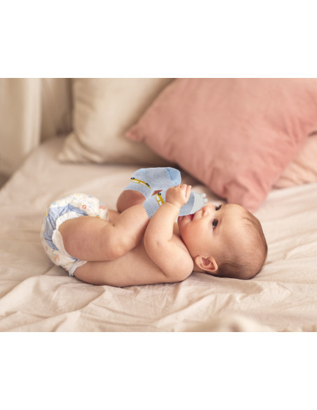 UP-bj_6521,Sosete cu accesoriu dentitie BabyJem Teether Socks (Culoare: Roz)