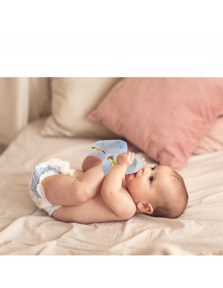 UP-bj_6521,Sosete cu accesoriu dentitie BabyJem Teether Socks (Culoare: Roz)