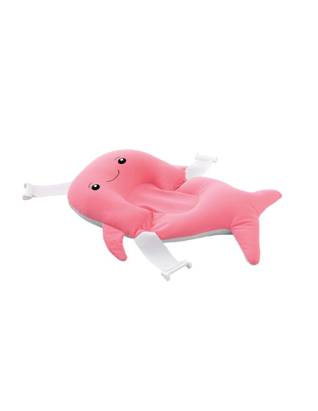 UP-bj_4402,Salteluta suport pentru baita Balena, BabyJem, 35x50 cm (Culoare: Roz)