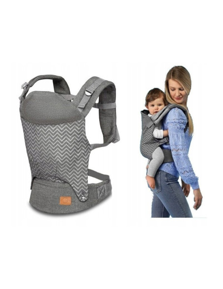 BN-LO-MARGAREET_WAVE,Lionelo - Marsupiu ergonomic Margareet, Cu 3 pozitii de transport, Cu gluga, Pana la 20 Kg, Aprobat de Inst