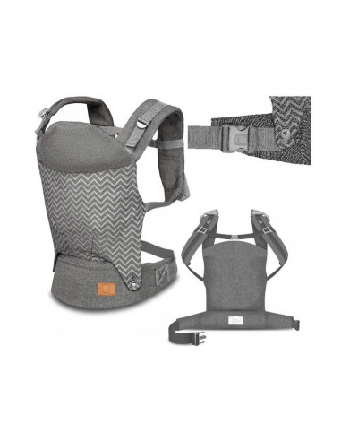 BN-LO-MARGAREET_WAVE,Lionelo - Marsupiu ergonomic Margareet, Cu 3 pozitii de transport, Cu gluga, Pana la 20 Kg, Aprobat de Inst