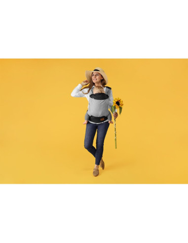 BN-LO-MARGAREET_WAVE,Lionelo - Marsupiu ergonomic Margareet, Cu 3 pozitii de transport, Cu gluga, Pana la 20 Kg, Aprobat de Inst