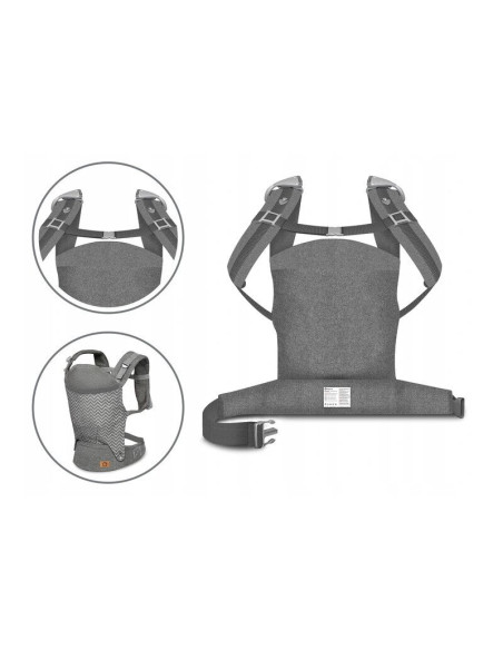 BN-LO-MARGAREET_WAVE,Lionelo - Marsupiu ergonomic Margareet, Cu 3 pozitii de transport, Cu gluga, Pana la 20 Kg, Aprobat de Inst