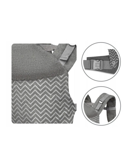 BN-LO-MARGAREET_WAVE,Lionelo - Marsupiu ergonomic Margareet, Cu 3 pozitii de transport, Cu gluga, Pana la 20 Kg, Aprobat de Inst