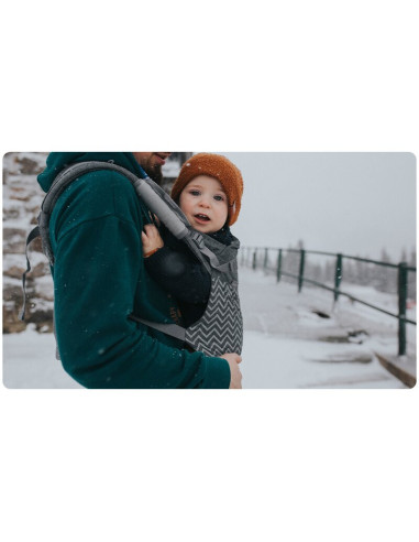 BN-LO-MARGAREET_WAVE,Lionelo - Marsupiu ergonomic Margareet, Cu 3 pozitii de transport, Cu gluga, Pana la 20 Kg, Aprobat de Inst