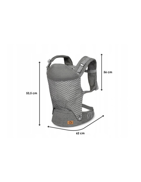 BN-LO-MARGAREET_WAVE,Lionelo - Marsupiu ergonomic Margareet, Cu 3 pozitii de transport, Cu gluga, Pana la 20 Kg, Aprobat de Inst