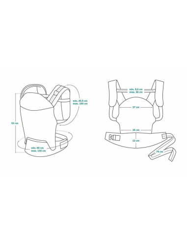 BN-LO-MARGAREET_WAVE,Lionelo - Marsupiu ergonomic Margareet, Cu 3 pozitii de transport, Cu gluga, Pana la 20 Kg, Aprobat de Inst