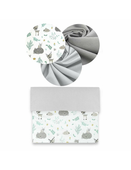BN-6426972004527,MimiNu - Set 4 in 1 Cosulet bebelus Baby Cocoon 75x55 cm, Husa 100% bumbac, Din bumbac certificat Oeko Tex Stan