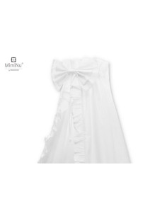 BN-6426972006828,MimiNu - Baldachin din tull, pentru patut, cu funda si volan, 210x145 cm, Material certificat Oeko Tex Standard 2